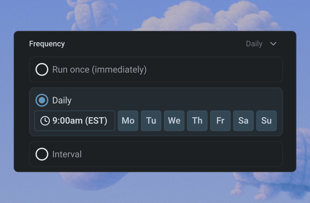 Pragma agent automation settings